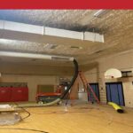 Gymnasium school air duct cleaning